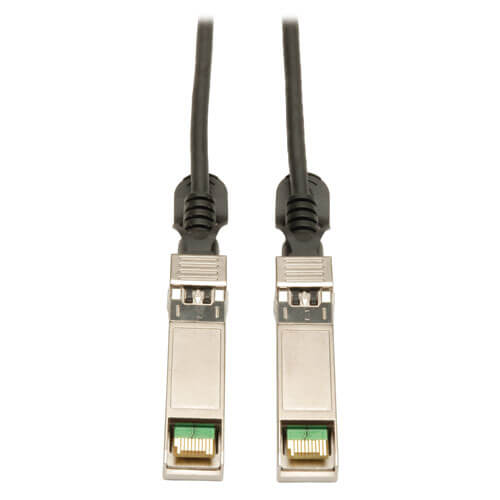 Tripp Lite Twinax Copper Cable SFP+ 10Gbase-CU, SFP-H10GB-CU1M Compatible 1M BK