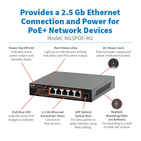 Tripp Lite series 8-Port 2.5 Gbps Desktop Gigabit Ethernet Unmanaged Switch