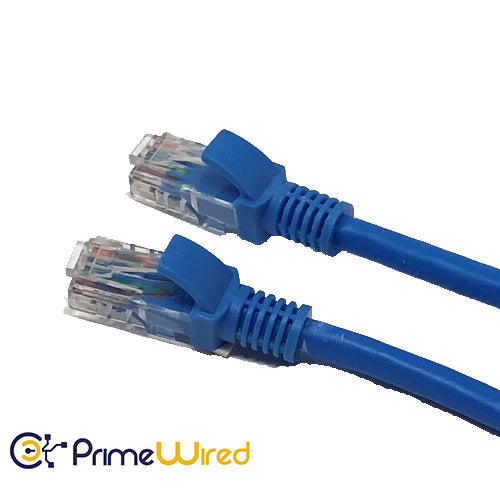 7 FT Booted CAT6 Network Patch Cable - Blue