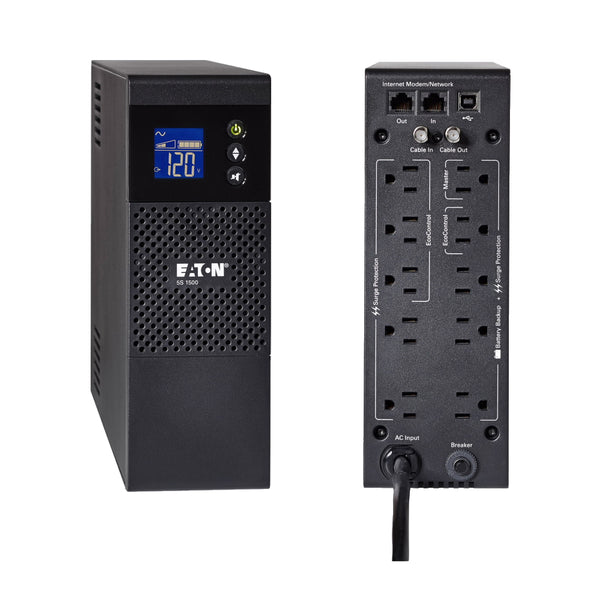 No-Break EATON 5S de 1500VA/900W con 10 Contactos. EATON 5S1500LCD