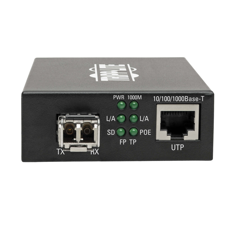 Tripp Lite Media Converter MultiMode Gigabit LC,  850nm,  550M POE+