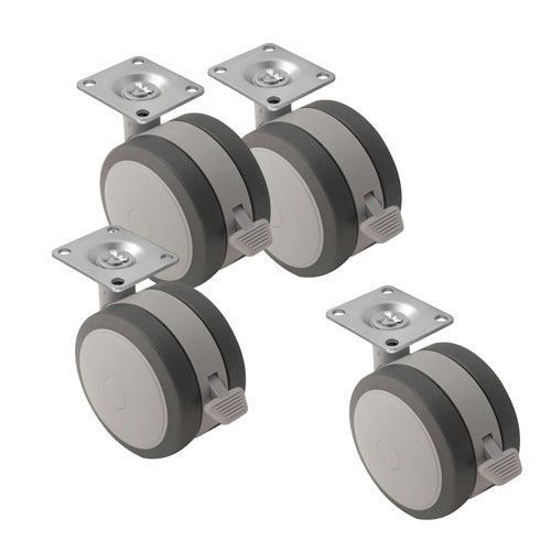 Hammond 1425B Series Caster Set, Soft Duty