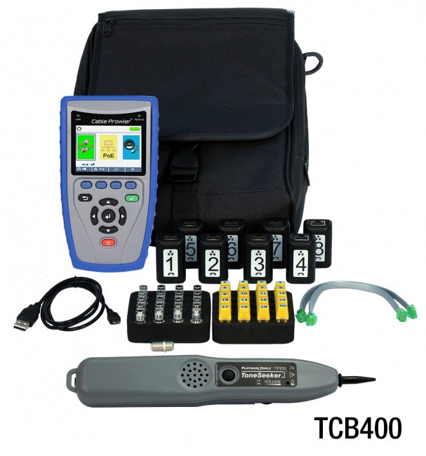 TCB400 Platinum Tools, Cable Prowler Deluxe PRO Test Kit