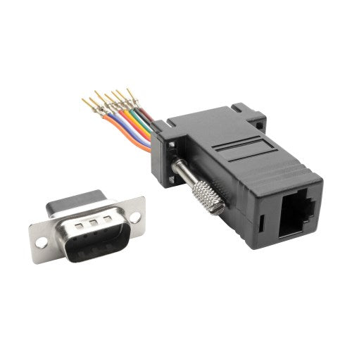 DB9 male to RJ45 female adapter 