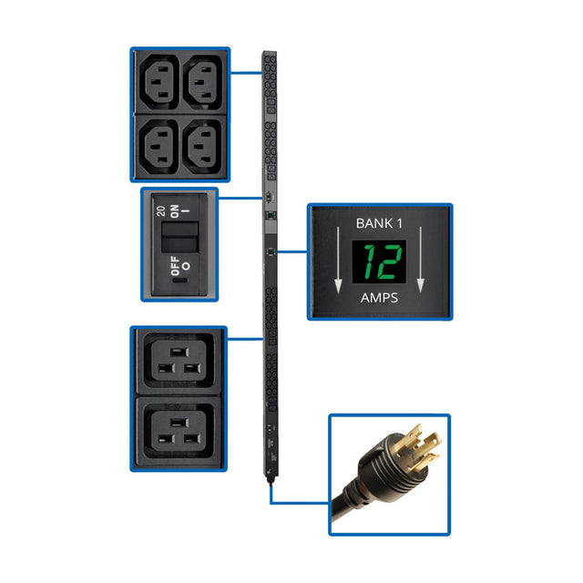 Tripp Lite series 5.8kW Single-Phase Local Metered PDU