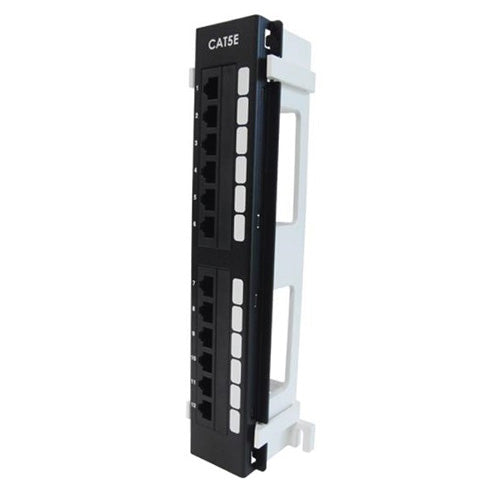 Patch Panel, CAT5e, 12 Port Wall Mount Dual IDC