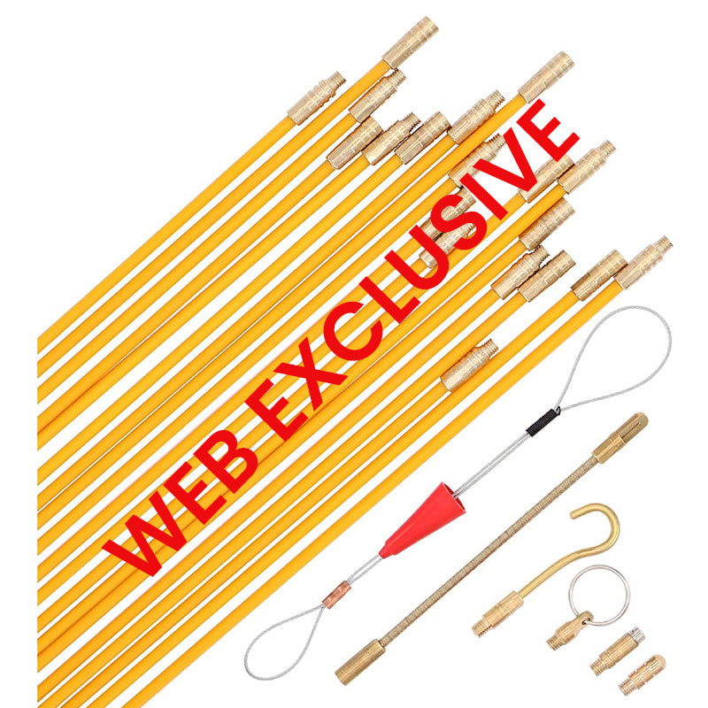 Fiberglass Push/Pull Rod Set 33ft 10pc set - Primespec1