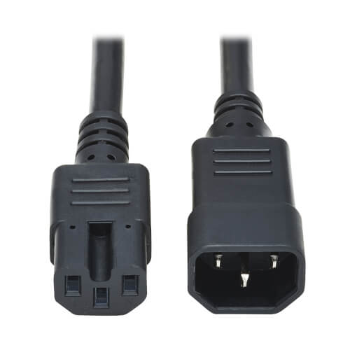 Tripp Lite Series Power Cord C14 to C15 - Heavy-Duty, 15A, 250V, 14 AWG, 3 ft.