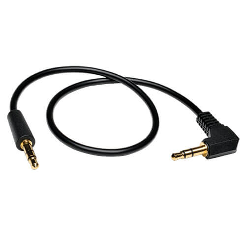 Tripp Lite 3.5mm Mini Stereo Audio Cable with one Right-Angle plugs (M/M)  6ft