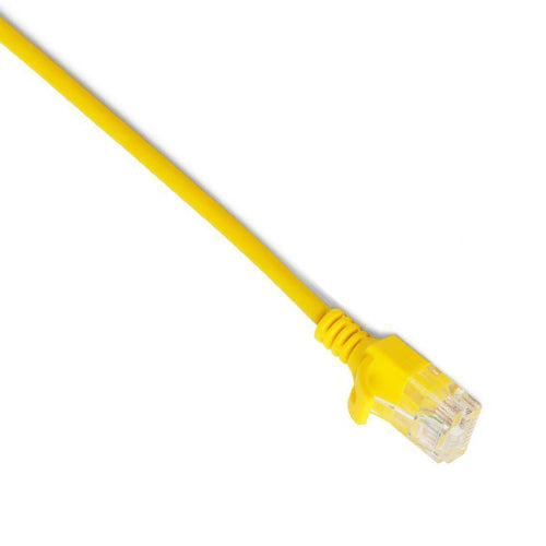 Primewired Patch Cord, ultra-thin, Cat6A, UTP, 10Gb, awg#28, Yellow,    6&quot;