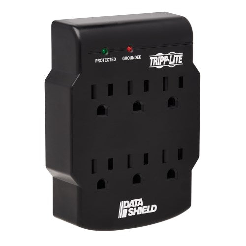 Tripp Lite Protect It!  6-Outlet Surge  750Joules Direct Plug-In Black