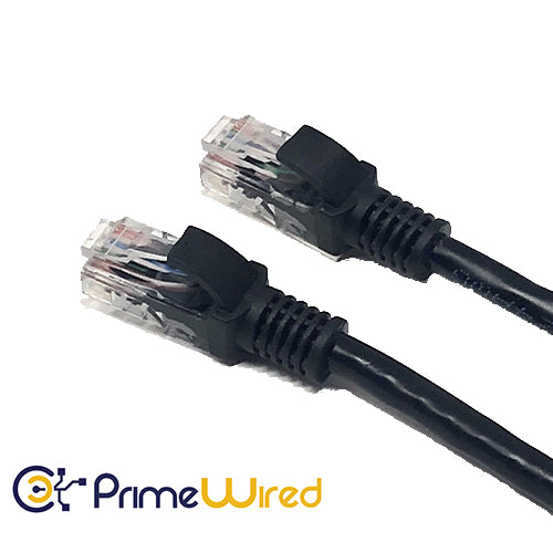 Primewired, Patch cord Cat.5e UTP, Snag-Proof Boot, 26AWG, Black    5 ft.