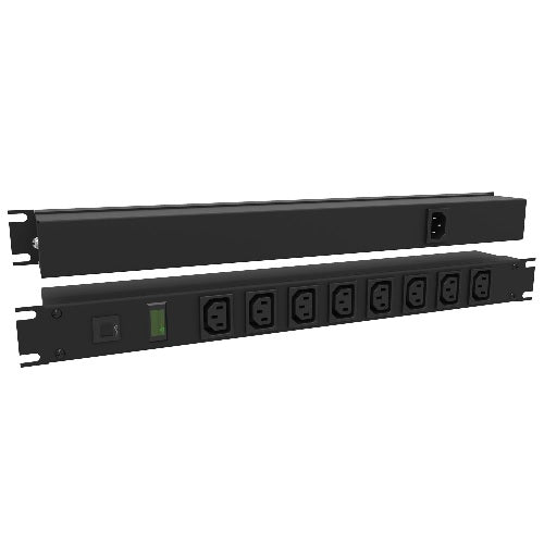 Hammond 1582E Series PDU 10A/100-240V  PilotLight  8 F-Outlets C13 /C14 in 1U