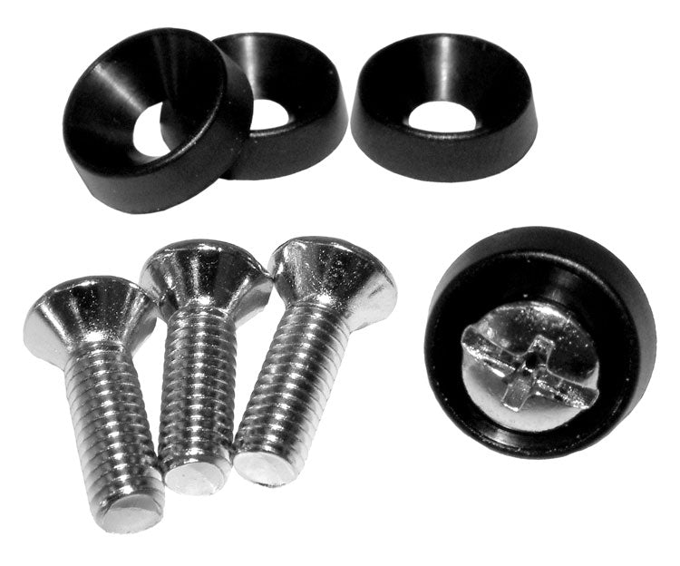 Hammond 1421A Series 10-32 Nickel Rack Screws AND Plastic Cup Washers  25pk