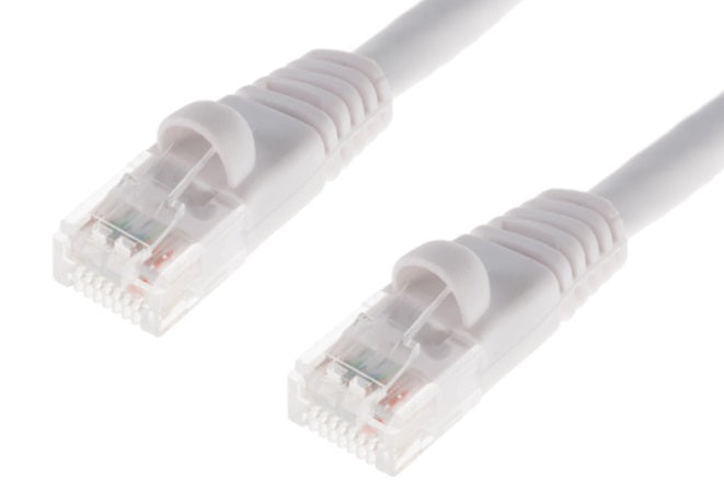 Primewired, Patch cord Cat.5e UTP, Snag-Proof Boot, 26AWG, White    7 ft.