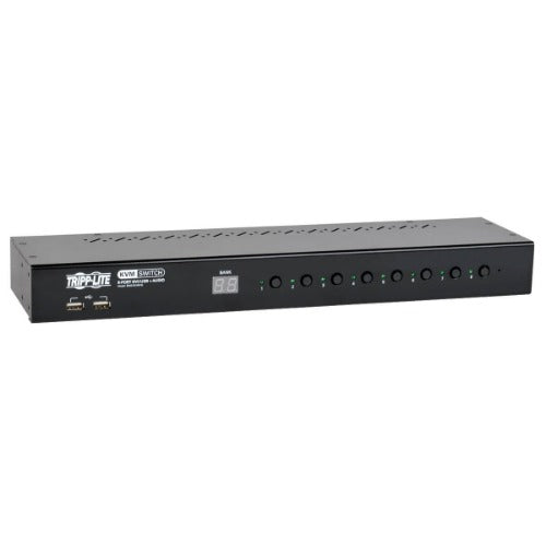 Tripp Lite KVM Switch RackMount  8-Port DVI/USB with Audio and 2-port USB Hub