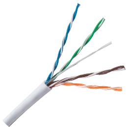 Cat5e, FT6/CMP, Plenum, 350MHz, 1000ft, Blue