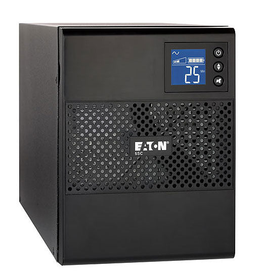 Eaton 5SC UPS, 1500 VA, 1080 W, 5-15P input, Outputs: (8) 5-15R, Black