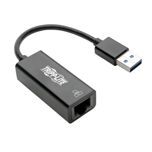 Tripp Lite USB 3.0 to Gigabit Ethernet NIC Network Adapter10/100/1000Mbps, Black