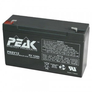 Battery (UPS Rated) - Sealed Lead Acid  6V 12AH F1 tab