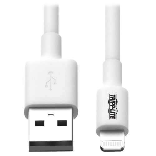 Tripp Lite USB-A to Lightning Sync/Charge Cable, MFi Certified - White, M/M, 3ft