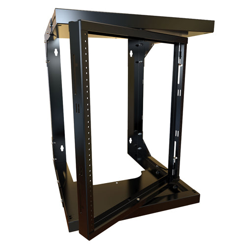 Hammond, HWMR Series, Adjustable Depth Pivoting Wall Mount Rack 24U ...