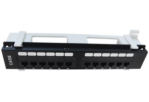 Patch Panel, CAT5e, 12 Port Wall Mount Dual IDC
