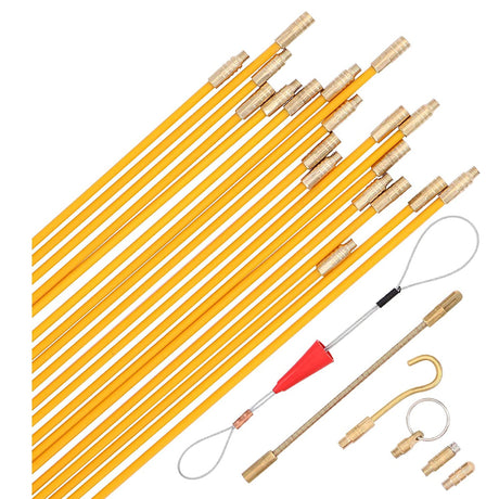 Fiberglass Push/Pull Rod Set 33ft 10pc set