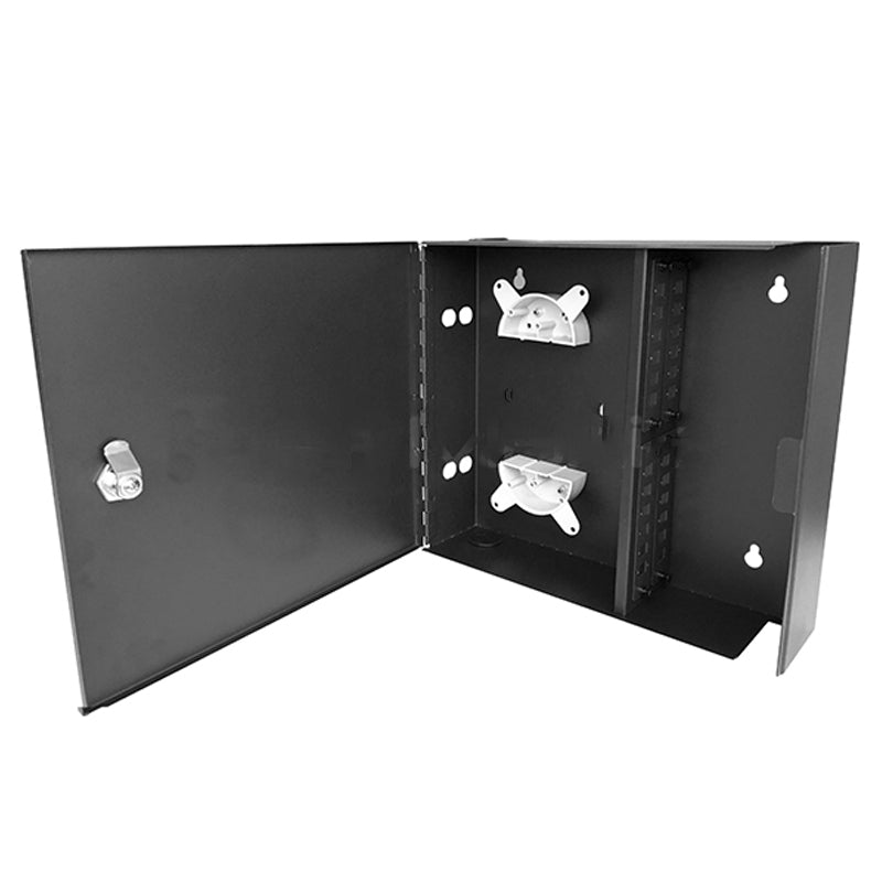 Primewired Fiber Distribution Metal Box Wall Mount Panel Fits 4 LGX Panel