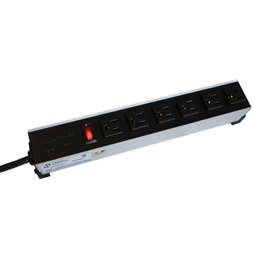 Hammond, 1584 Series w/light16.51&quot; 8Outlets 5-15R Cord=15ft Straight 5-15P
