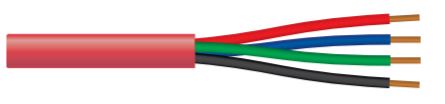 18ga 3c, Solid, FAS Fire Alarm Cable, Securex, CMR, Red - 300M