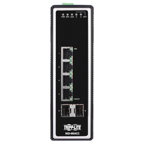 Tripp Lite Switch Industrial Managed  4-Port Gigabit 2 GbE SFP Slots