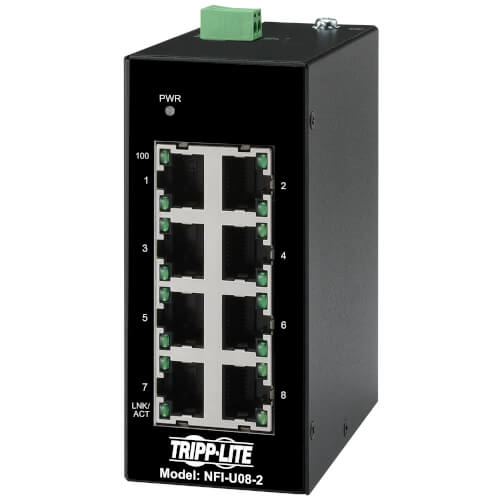 Tripp Lite Switch Industrial Unmanaged  8-Port  10/100 Mbp
