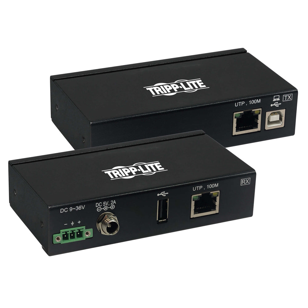 Tripp Lite USB over Cat6 Extender 1-Port Industrial 330 ft