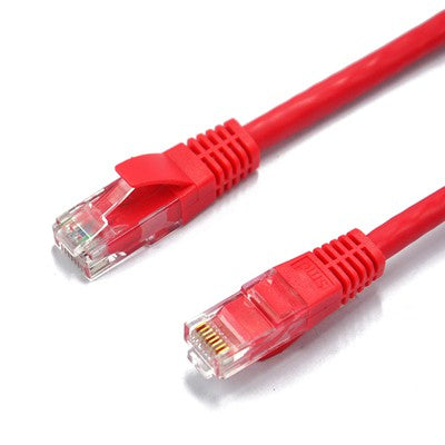 Primewired, Patch cord Cat.5e UTP, Snag-Proof Boot, 26AWG, Red   10 ft.