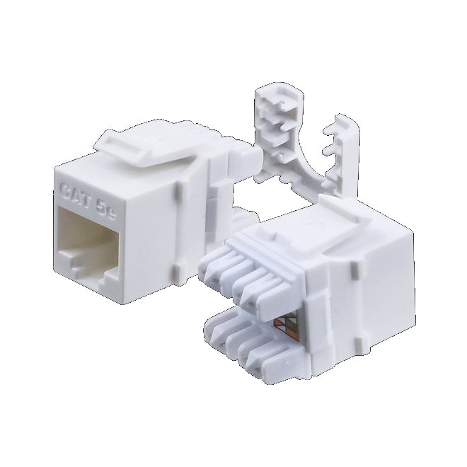 Wavenet Keystone Jack CAT5E, HD Series, UTP, 110, 8P8C,T568A/B, White