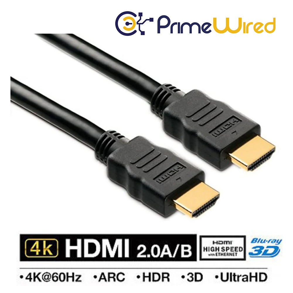 Primewired, HDMI Version 2.0, 4K High Speed Cable w/Ethernet, 50ft