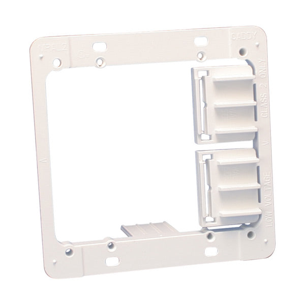 Caddy Mounting Bracket Plastic Low Voltage 2 gang