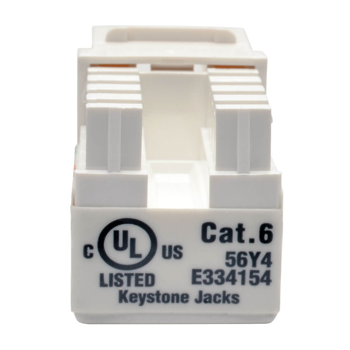 Tripp Lite Keystone Jack Cat6/Cat5e 110 Style  -  White 25PK