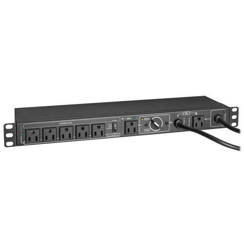 Tripp Lite PDU Hot-Swap (1P) 12A 100-125V w/Manual Bypass 2 5-15P /(6) 5-15R 1U