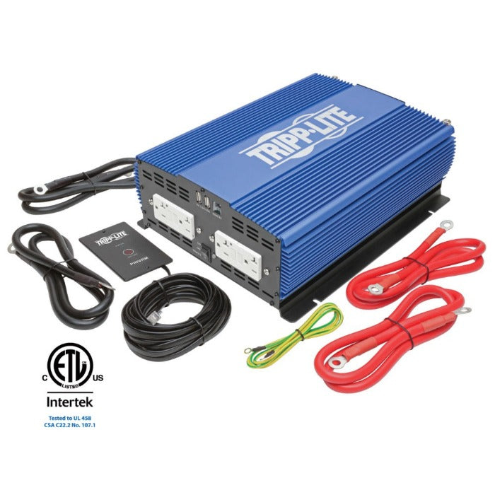 Tripp Lite Power Inverter Heavy-Duty Mobile 2000W with 4AC/2USB/2.A/Bat Cbl