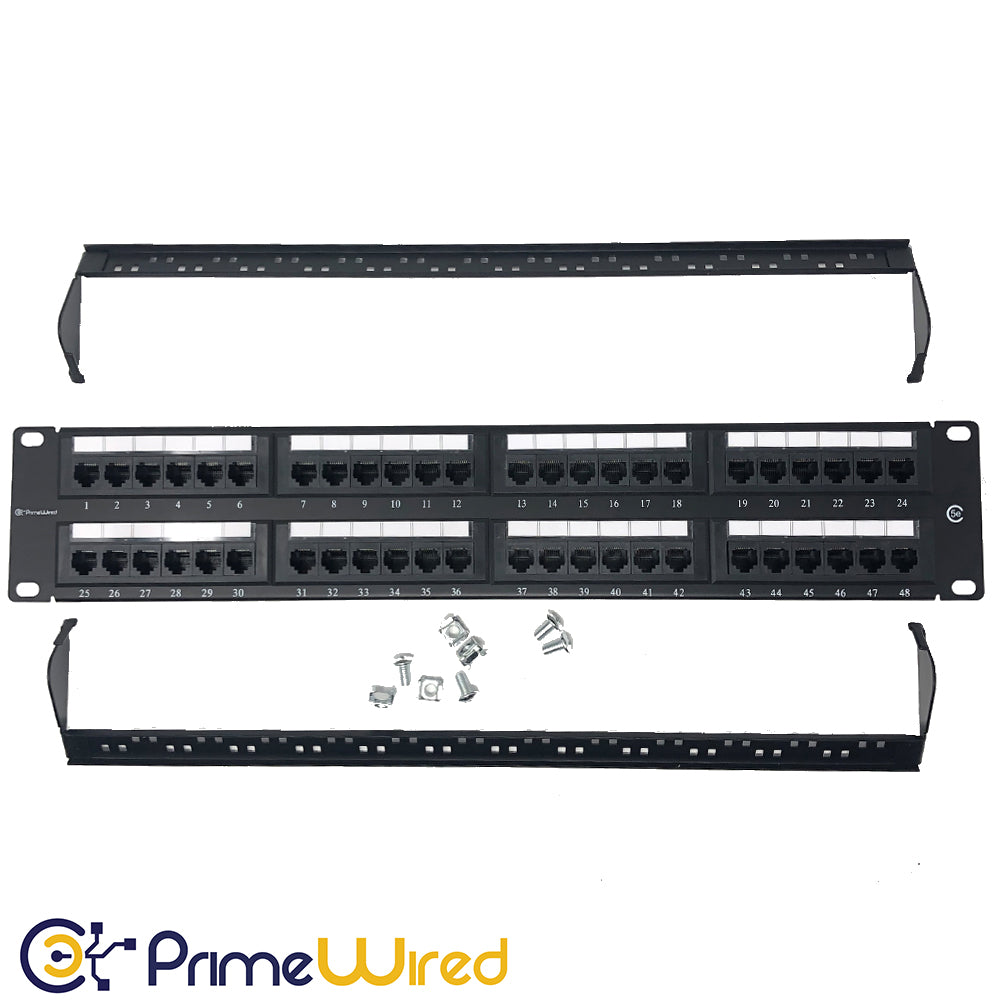 Primewired Patch Panel Cat5e 110 Type 48 Port 2U