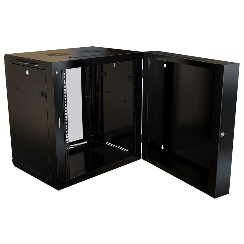 Rack Basics RB-SW Series, Economy Swing-Out Wall Mount Cabinet 12U 21.65&quot; deep