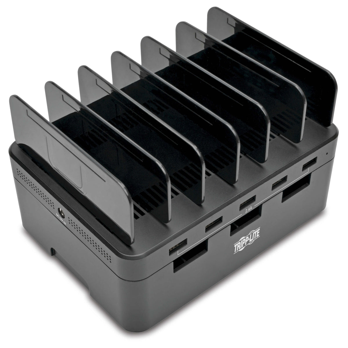 Tripp Lite Charging Station with Built-In Device Storage, 12V (48W) 5 Port USB