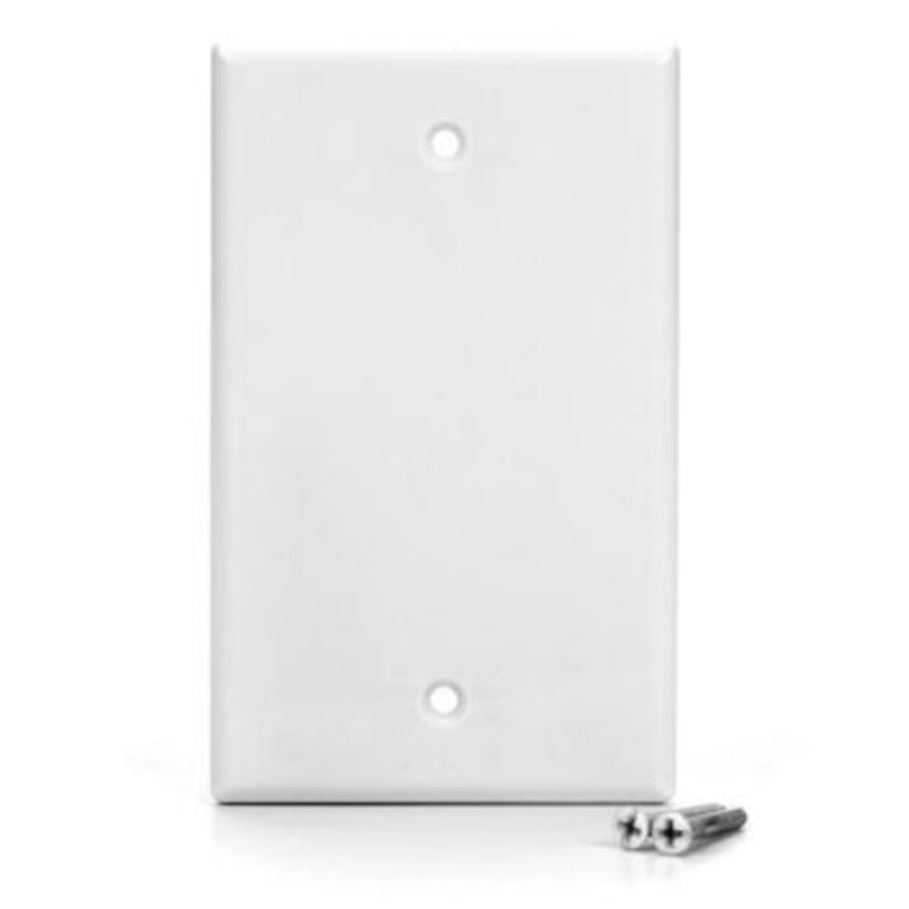 Primewired Wall Plate for Keystone - Glossy White, Blank